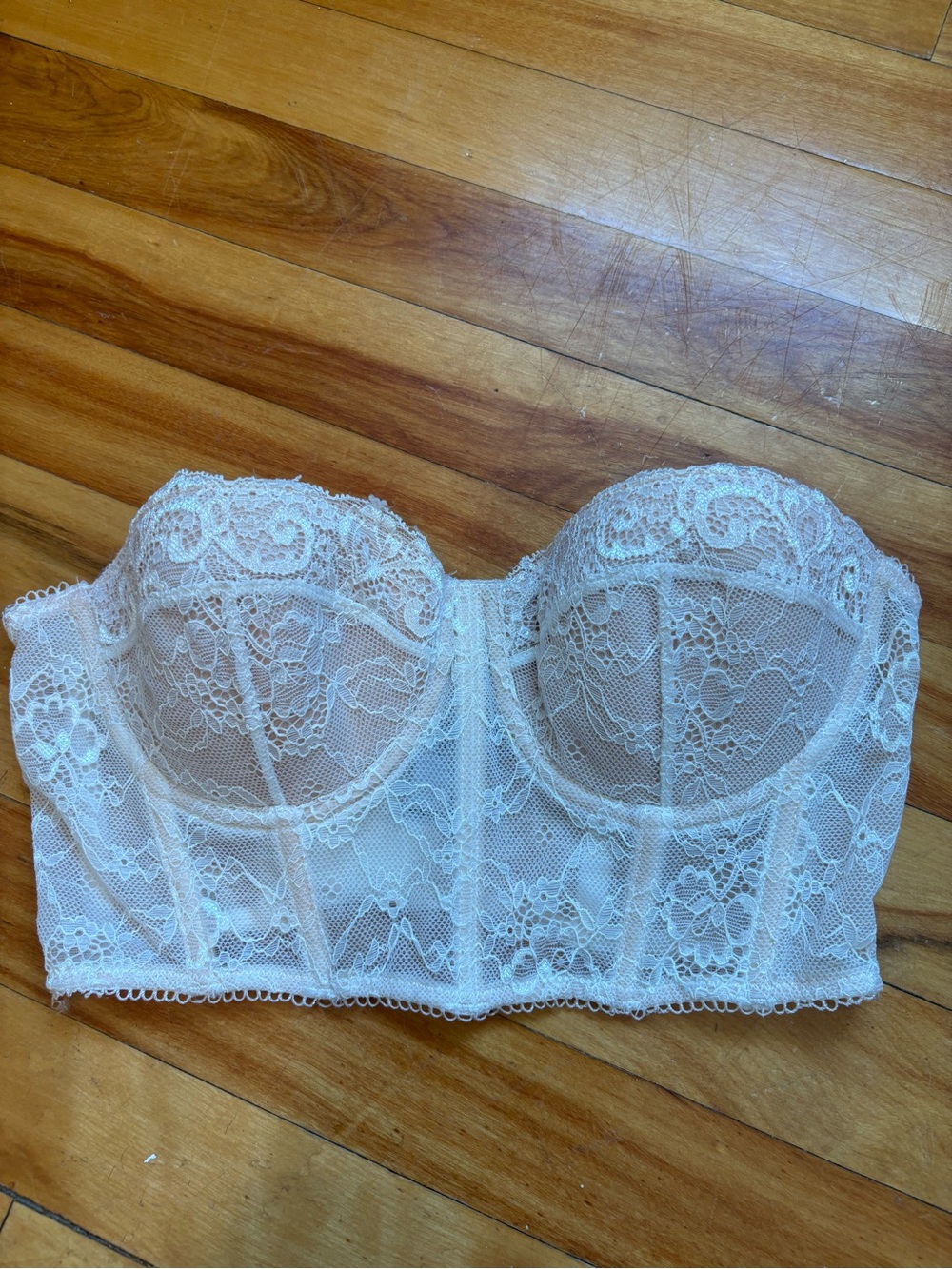 white lace corset top
